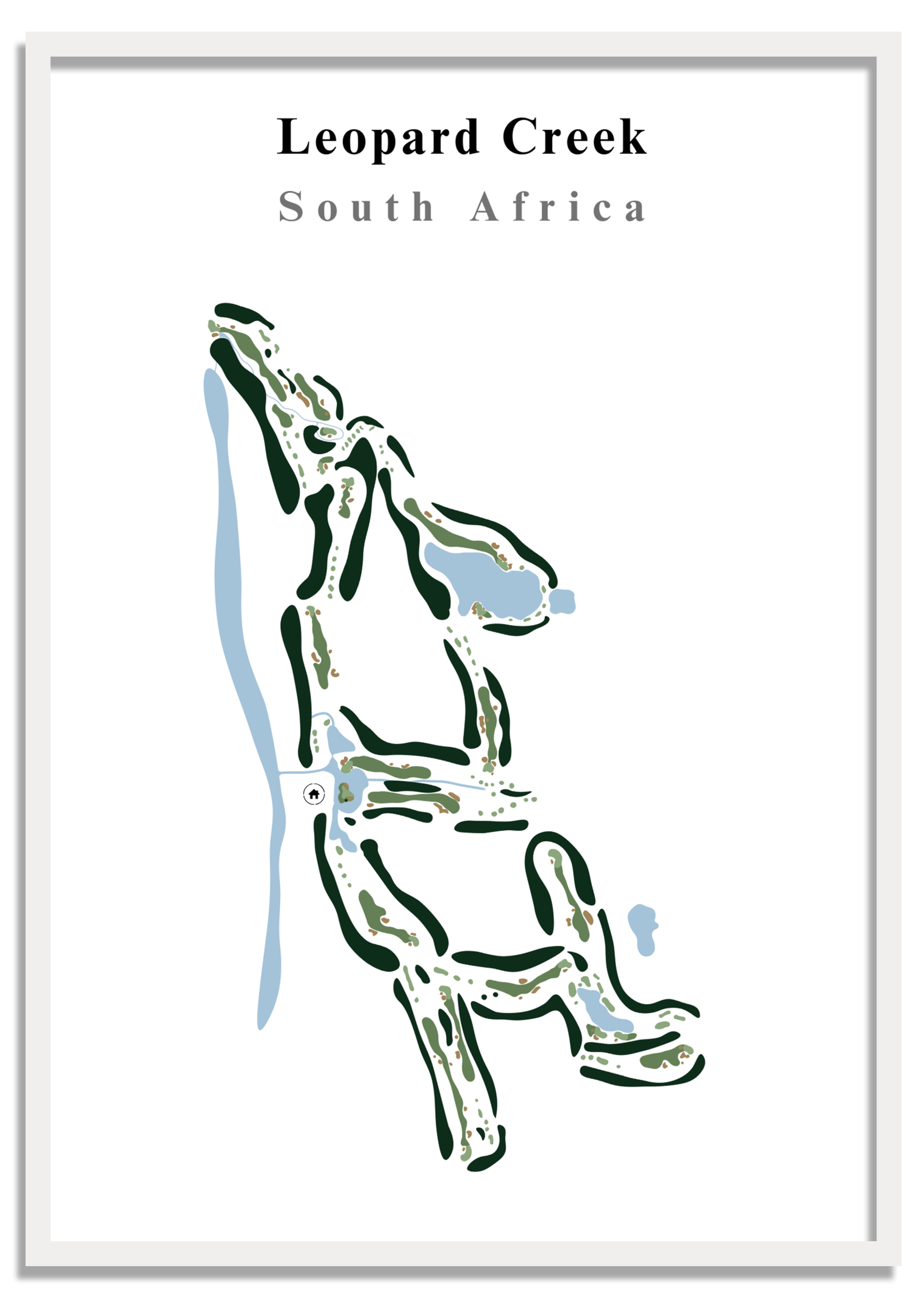 fairway prints golf leopard creek club course club art