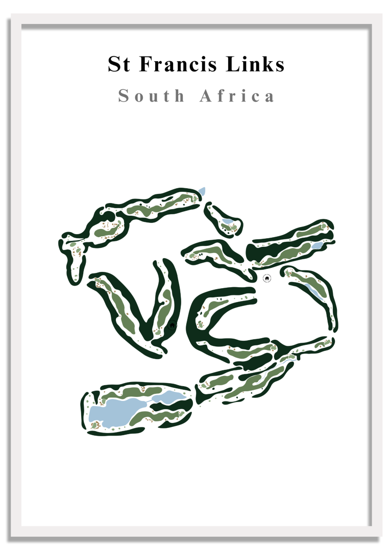 St Francis Links - South Africa – Minimalist Golf Course Print