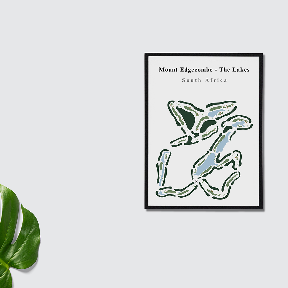 Mount Edgecombe - The Lakes - South Africa minimalist golf course wall art