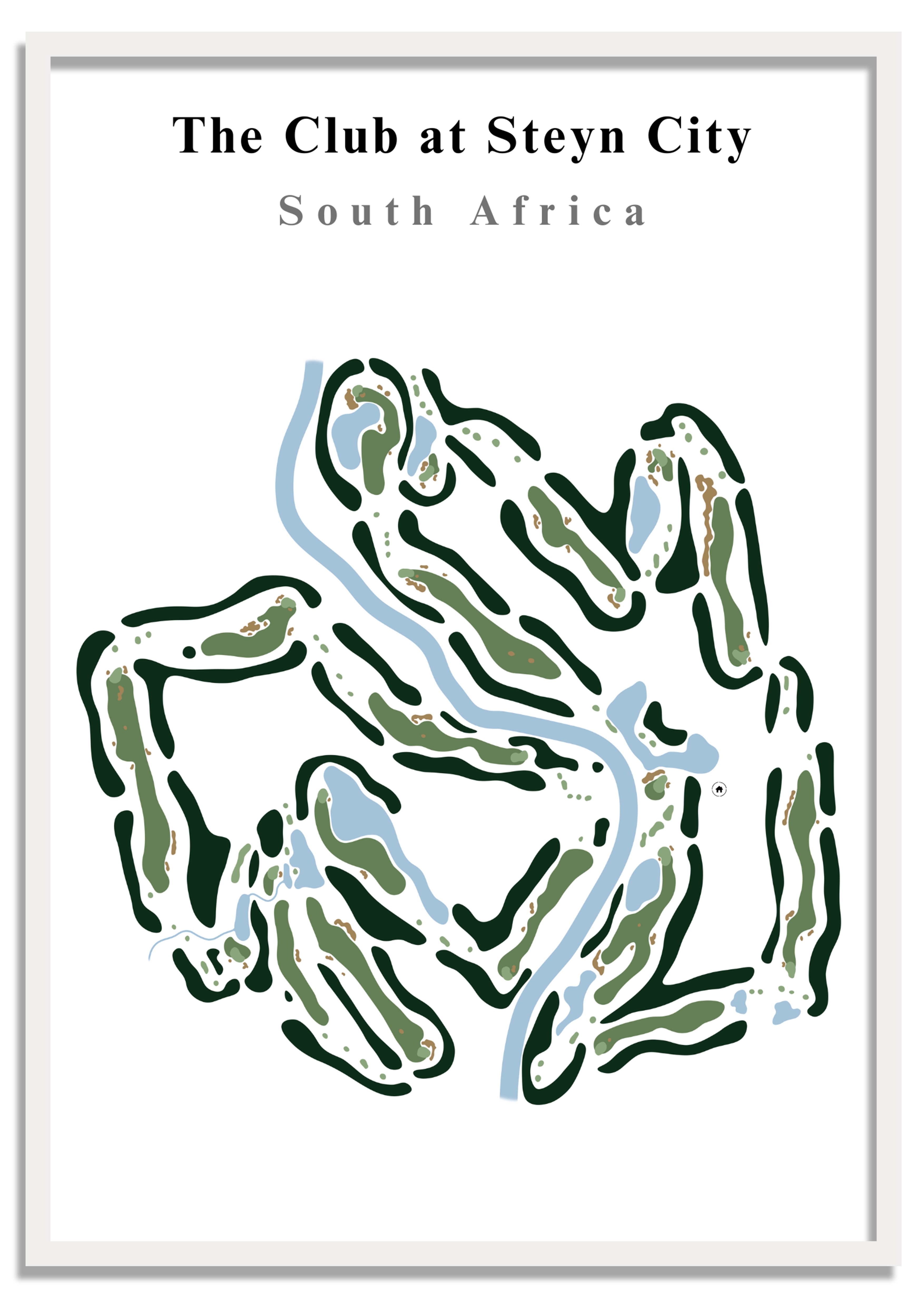 The Club at Steyn City - South Africa – Minimalist Golf Course Print