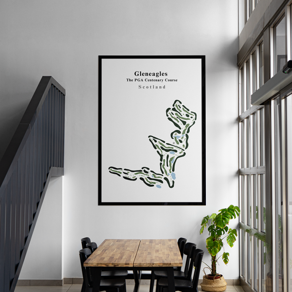 fairway prints golf gleneagles course club art