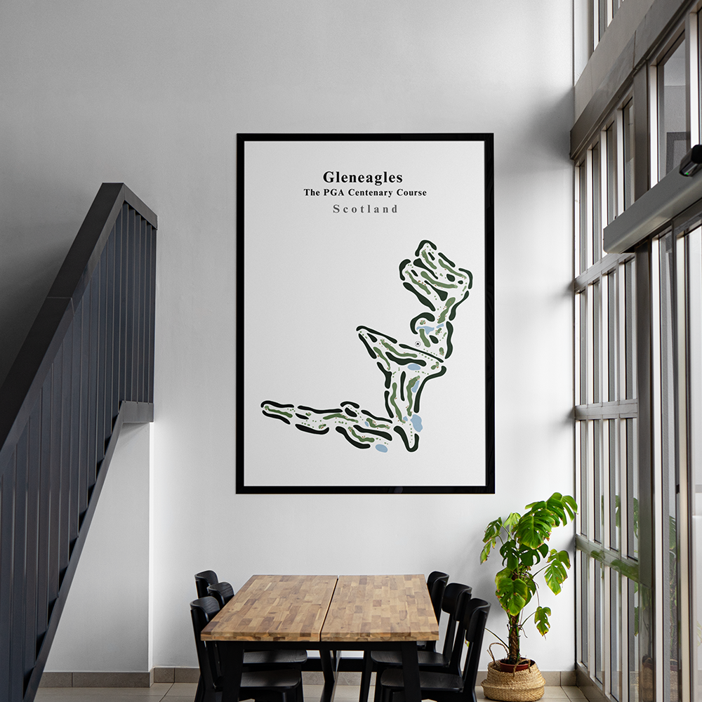fairway prints golf gleneagles course club art