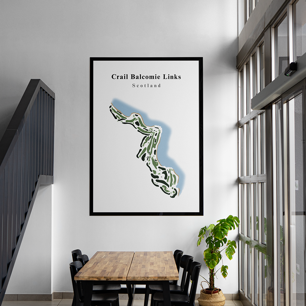 fairway prints golf The Crail Balcomie Links course club art