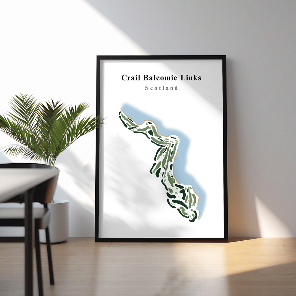fairway prints golf The Crail Balcomie Links course club art