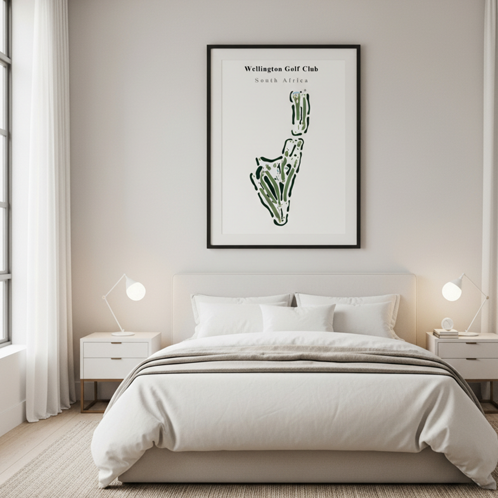 Wellington Golf Club - South Africa Golf Course art print gallery style