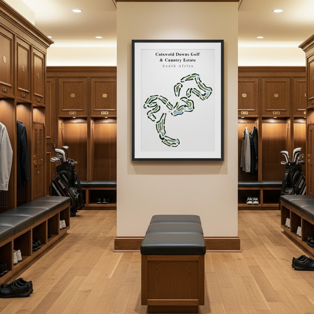 fairway prints golf the cotswold downs course club art