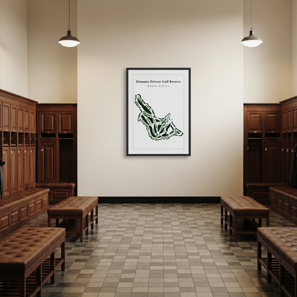 Elements Private Golf Reserve - South Africa Golf Course Print – home decor artwork