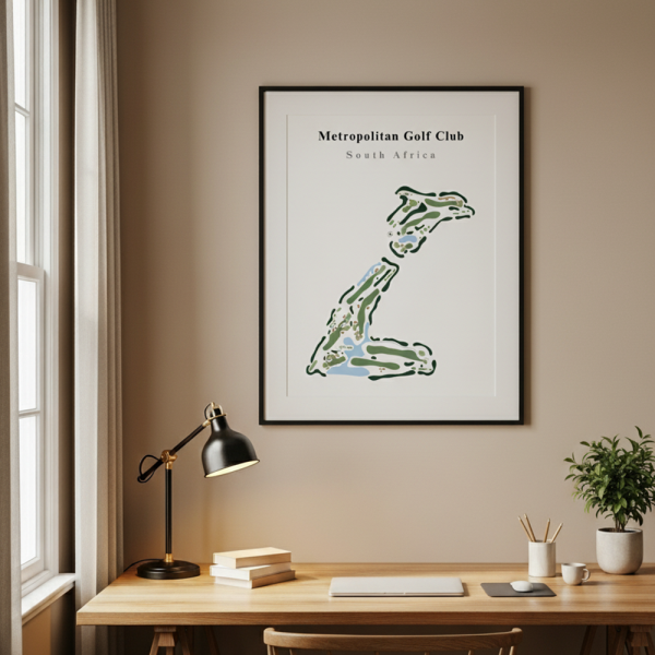 Metropolitan Golf Club - South Africa - Printed Golf Course