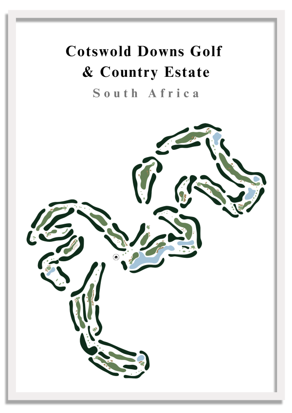 fairway prints golf the cotswold downs course club art