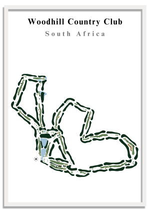 Woodhill Country Club - South Africa - Printed Golf Course