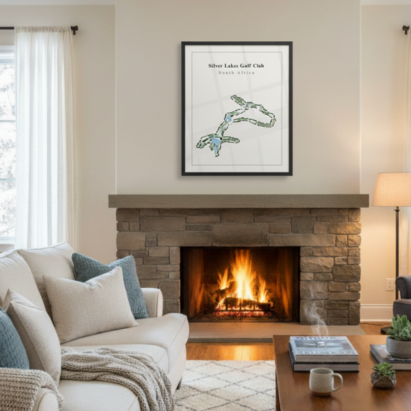 Silver lakes club fairway prints golf country club course club art