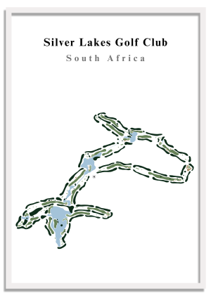 Silver lakes club fairway prints golf country club course club art