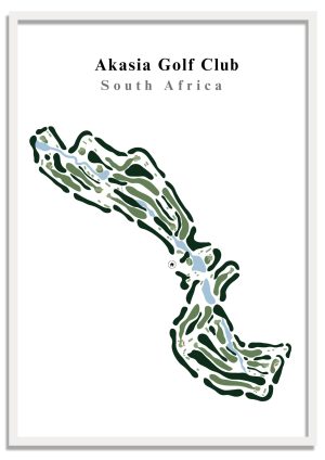 Akasia-Golf-Club Akasia Golf Club - South Africa – Minimalist Golf Course Print