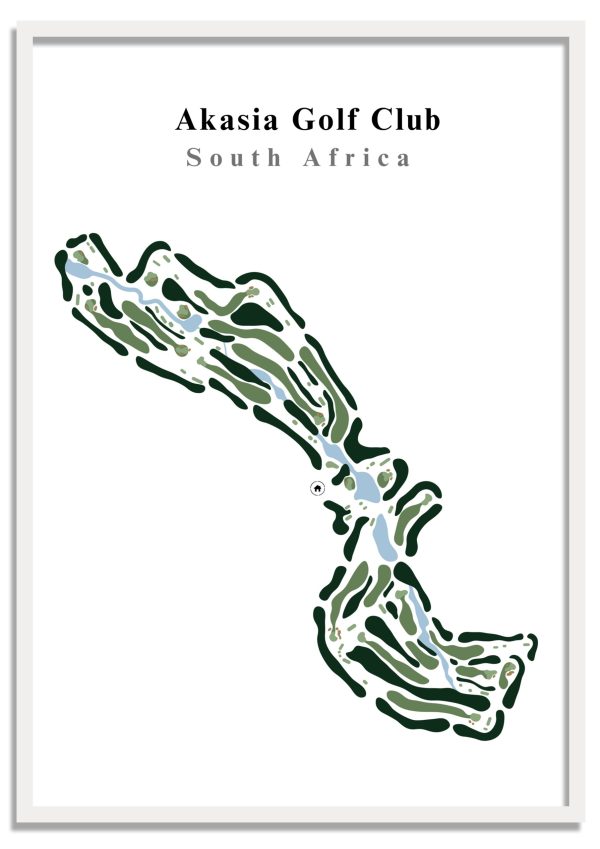 Akasia-Golf-Club Akasia Golf Club - South Africa – Minimalist Golf Course Print