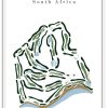 Arabella Golf Club - South Africa – Minimalist Golf Course Print
