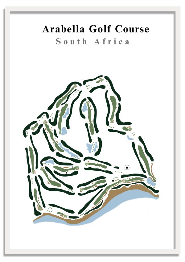 Arabella Golf Club - South Africa – Minimalist Golf Course Print