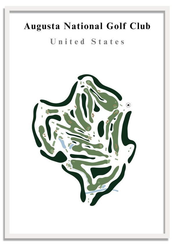 Augusta National Golf Club - United States – Minimalist Golf Course Print
