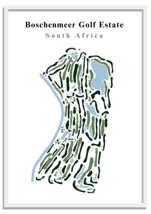 Boschenmeer-Golf-Estate Boschenmeer Golf Estate - South Africa – Minimalist Golf Course Print