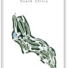 Bushwillow - Randpark - South Africa – Minimalist Golf Course Print