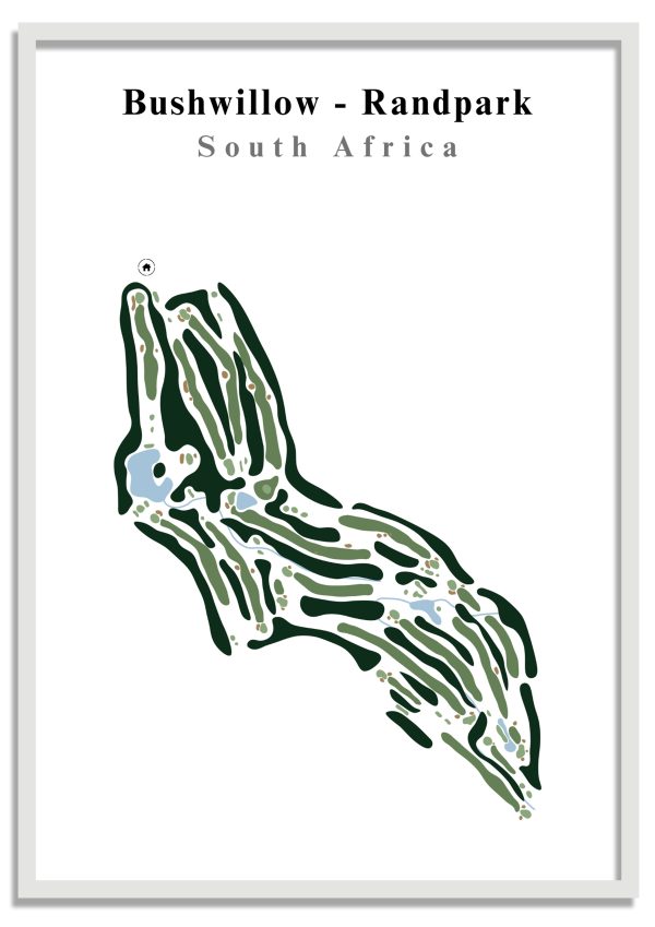 Bushwillow - Randpark - South Africa – Minimalist Golf Course Print