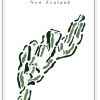 Cape Kidnappers – Minimalistic Golf Course Print (New Zealand) – Minimalist Golf Course Print