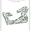 Carnoustie Golf Links - Scotland – Minimalist Golf Course Print