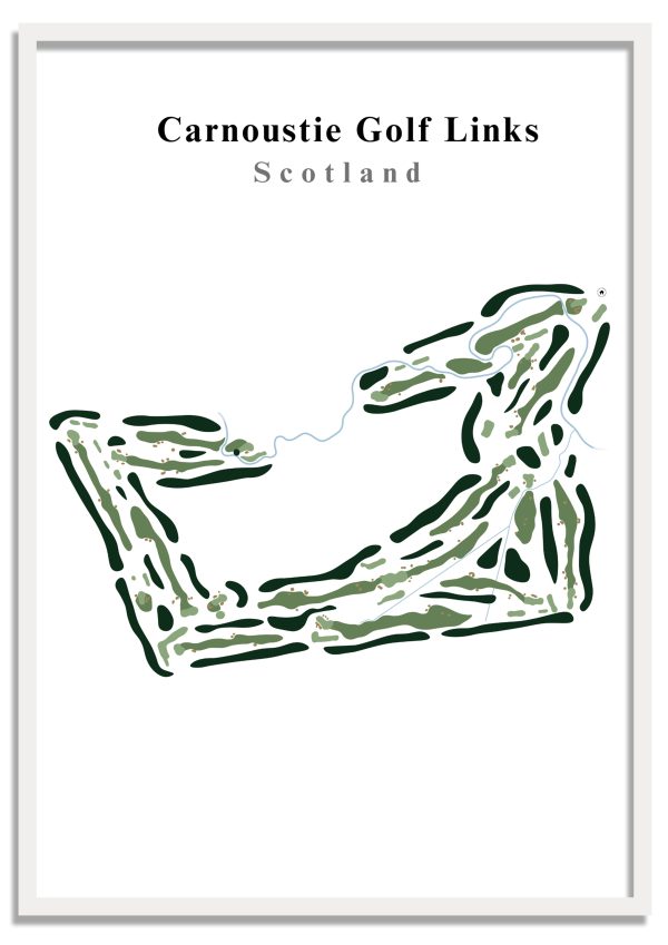 Carnoustie Golf Links - Scotland – Minimalist Golf Course Print
