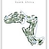 Champagne Sports Resort - South Africa – Minimalist Golf Course Print