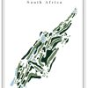 Clovelly Country Club - South Africa – Minimalist Golf Course Print