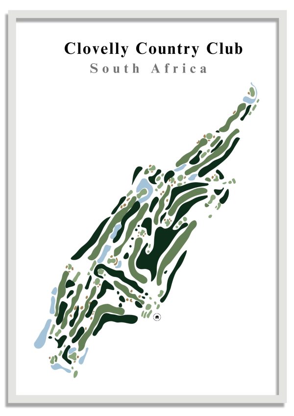 Clovelly Country Club - South Africa – Minimalist Golf Course Print