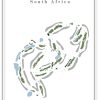 Copperleaf Golf Estate - South Africa – Minimalist Golf Course Print