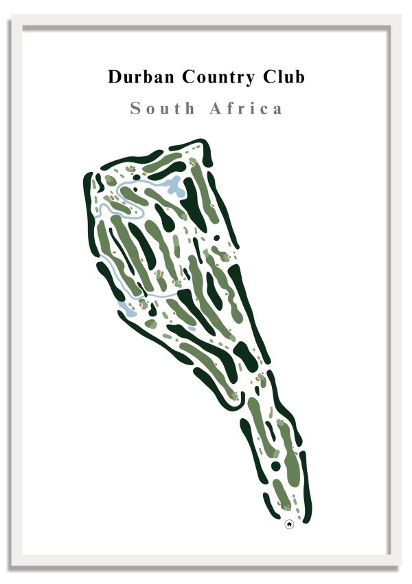 Durban Country Club - South Africa – Minimalist Golf Course Print
