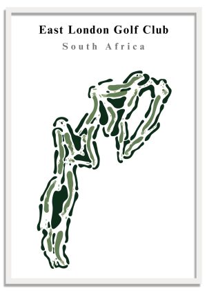 East London Golf Club - South Africa – Minimalist Golf Course Print