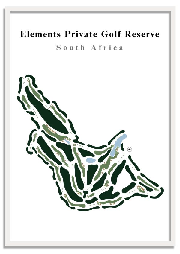 Elements Private Golf Reserve - South Africa – Minimalist Golf Course Print