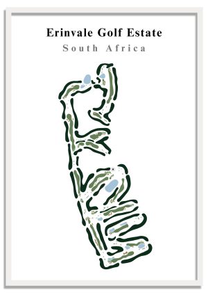 Erinvale Golf Estate - South Africa – Minimalist Golf Course Print