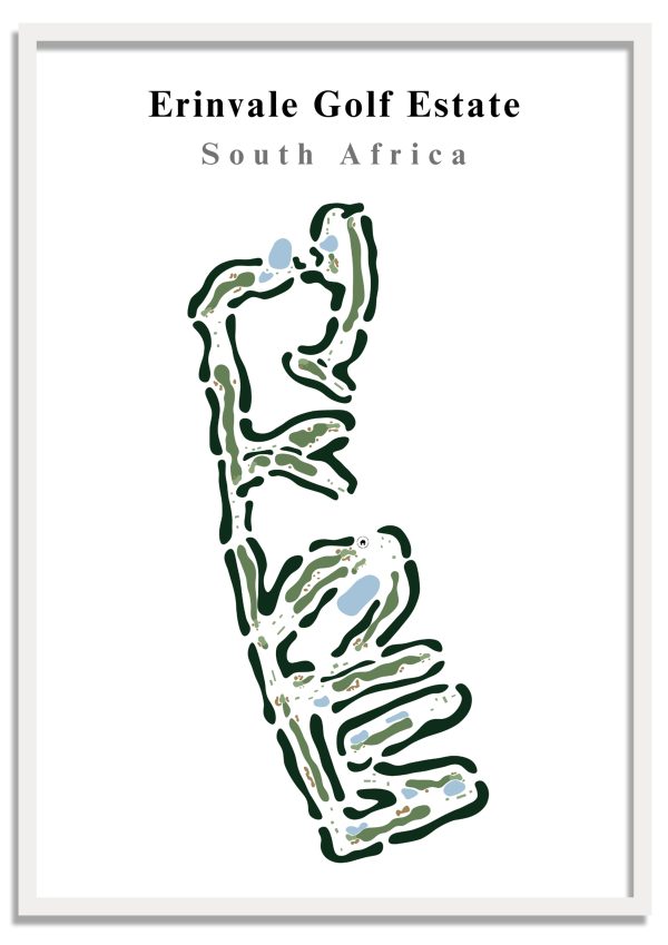 Erinvale Erinvale Golf Estate - South Africa – Minimalist Golf Course Print