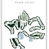 Euphoria Golf & Lifestyle Estate - South Africa – Minimalist Golf Course Print