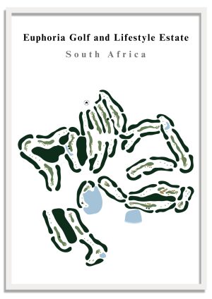 Euphoria Golf & Lifestyle Estate - South Africa – Minimalist Golf Course Print