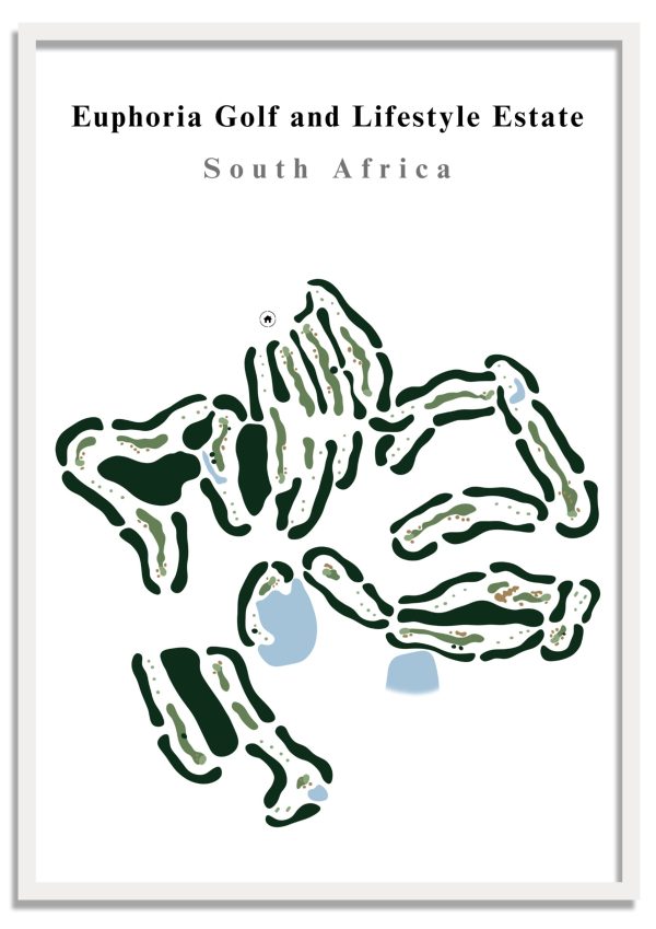 Euphoria Golf & Lifestyle Estate - South Africa – Minimalist Golf Course Print