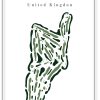 Fairhaven Golf Club - United Kingdom – Minimalist Golf Course Print