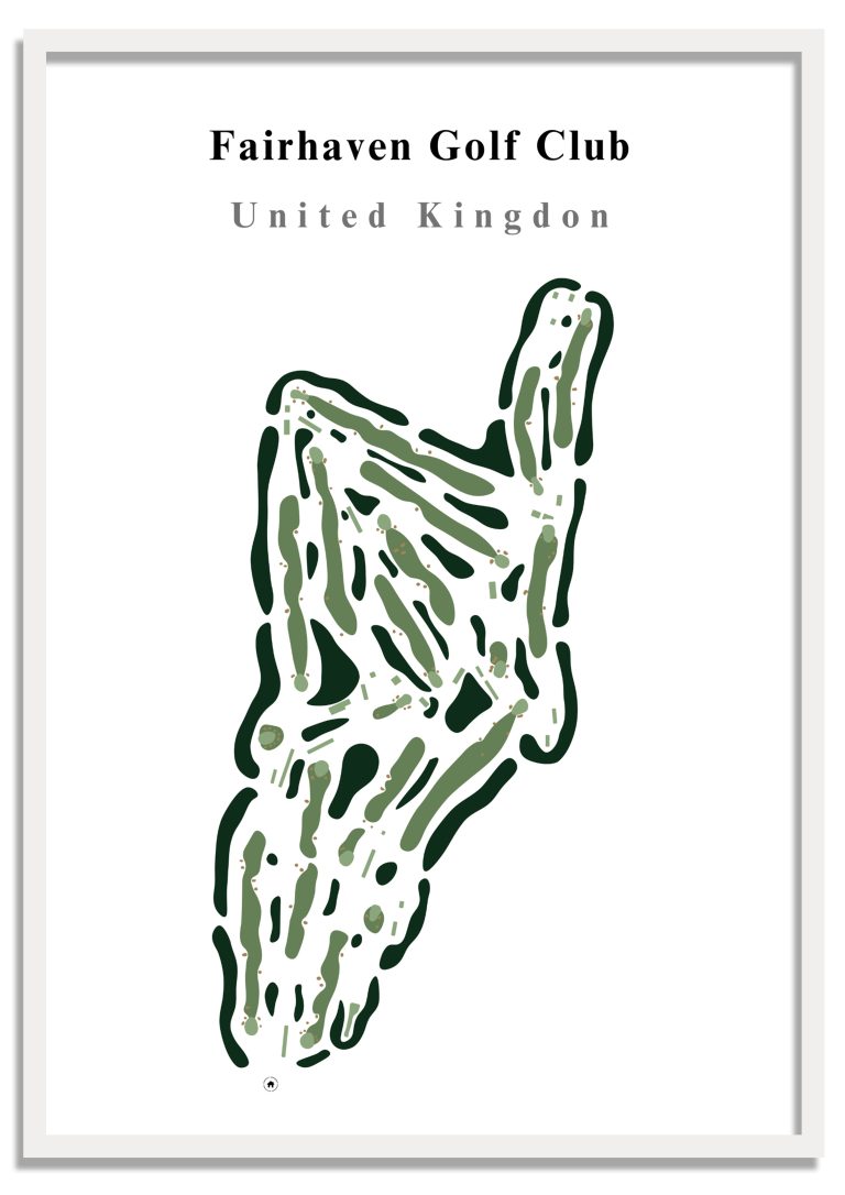 Fairhaven Golf Club - United Kingdom – Minimalist Golf Course Print