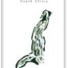 Firethorn - Randpark - South Africa – Minimalist Golf Course Print