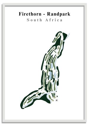 Firethorn-randpark Firethorn - Randpark - South Africa – Minimalist Golf Course Print