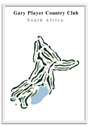 Gary Player Country Club - South Africa – Minimalist Golf Course Print