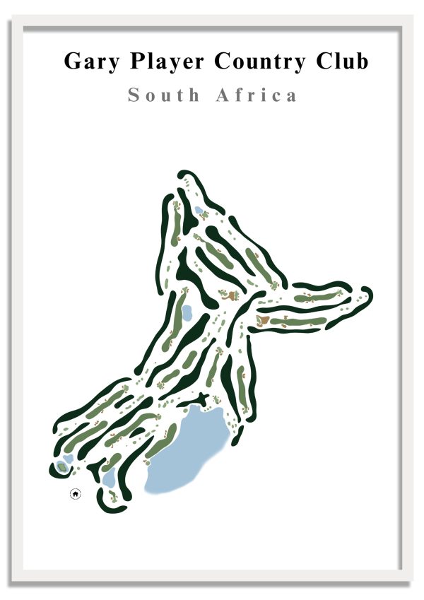 Gary Player Country Club - South Africa – Minimalist Golf Course Print