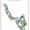 Glendower Golf Club - South Africa – Minimalist Golf Course Print