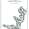 Gleneagles – The PGA Centenary Course – Minimalistic Golf Course Print (Scotland) – Minimalist Golf Course Print