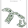 Golfclub Altötting-Burghausen e.V. - Course Schloss Piesing - Germany – Minimalist Golf Course Print
