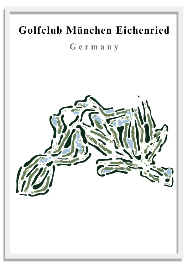 Golfclub-Munchen-Eichenried Golfclub München Eichenried - Germany – Minimalist Golf Course Print