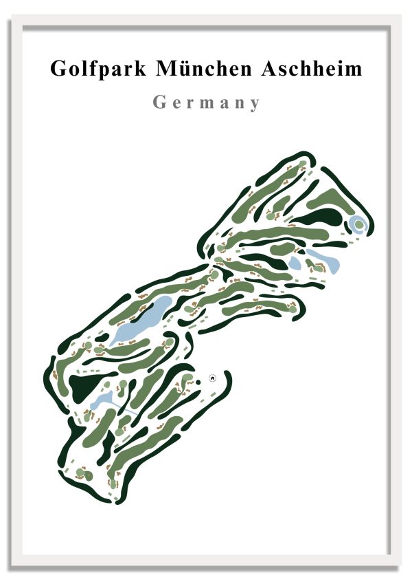 Golfpark München Aschheim - Germany – Minimalist Golf Course Print